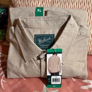 Woolrich Tan Long Sleeve Shirt XL